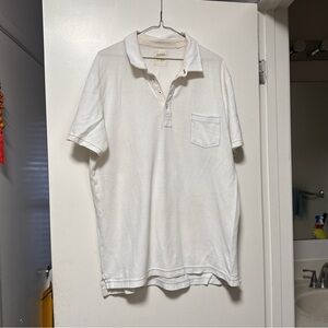 $12 for 3 Billy Reid White Polo Shirt